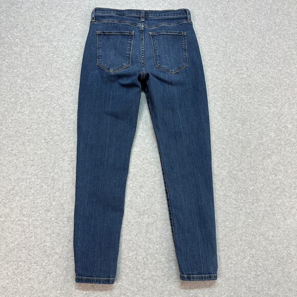 Banana Republic Premium Denim Hi-Rise Skinny Jeans WMNS 2RS Blue Med Wash Denim - Picture 3 of 9